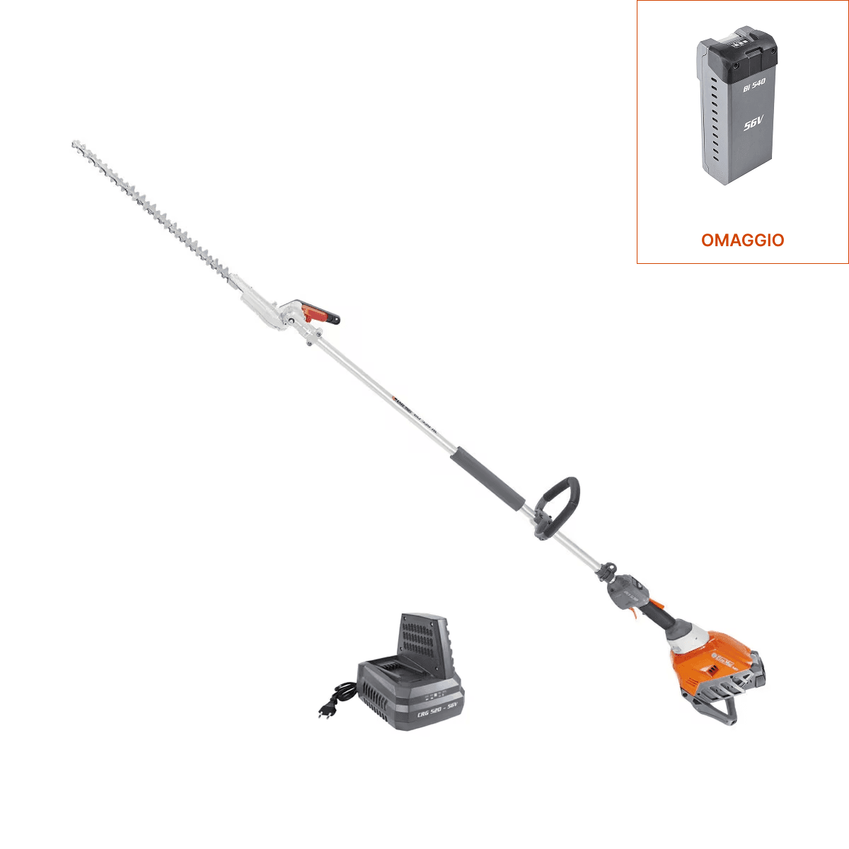 Tagliasiepi a batteria BCi 530 HL con batteria Bi 540 e caricabatterie CRG 520_1 | Oleo-Mac