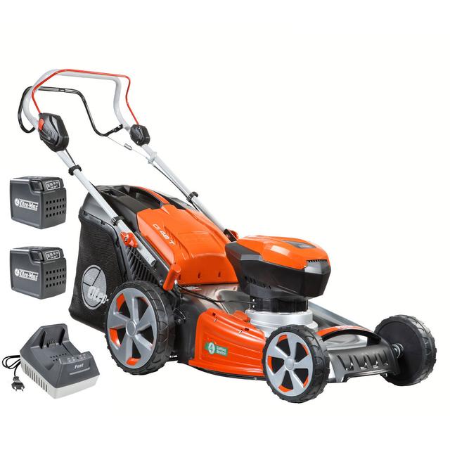 Tagliaerba a batteria Gi 48 T con 2 batterie Bi 5,0 OM e caricabatterie FAST CRG | Oleo-Mac