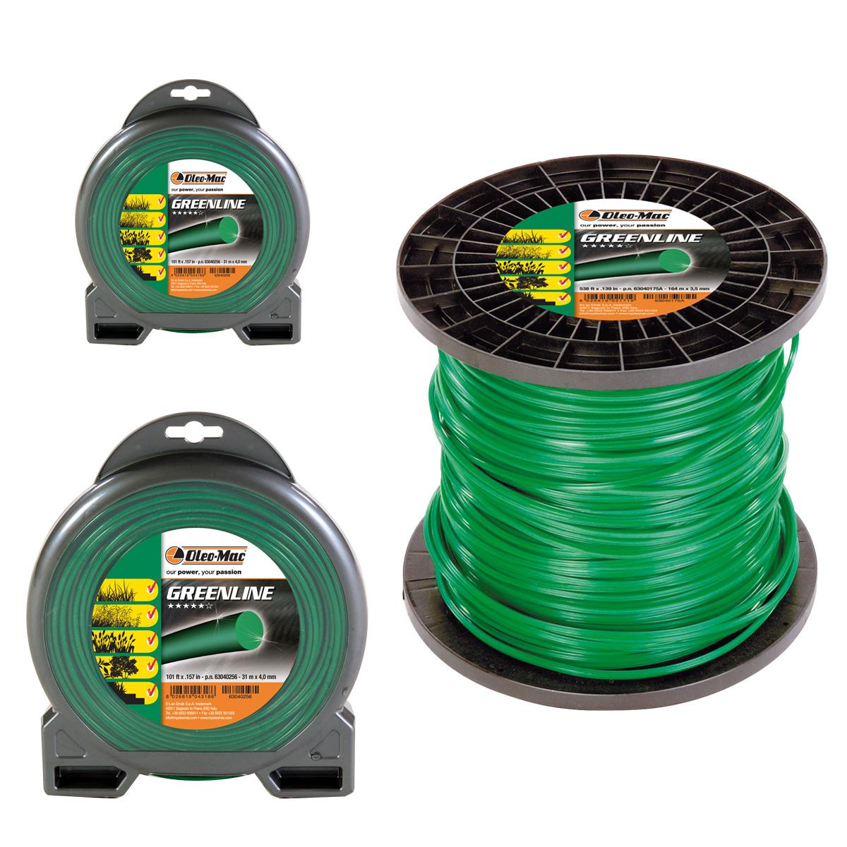 Accesorios para desbrozadoras Hilo Greenline - Tipo redondo_1 | Oleo-Mac