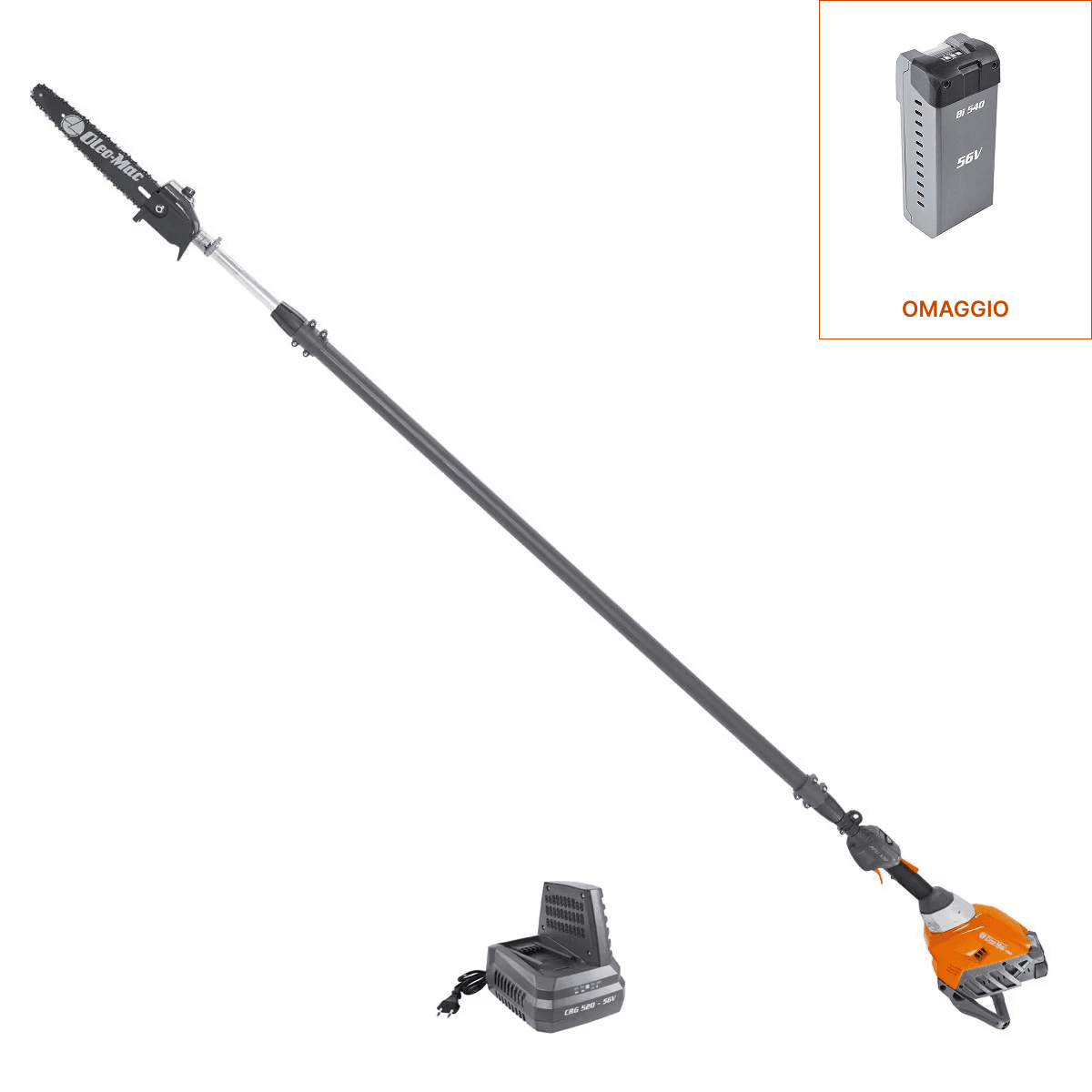 Potatori a Batteria Gamma 56V PPXi 530 con batteria Bi 540 e caricabatterie CRG 520_1 | Oleo-Mac