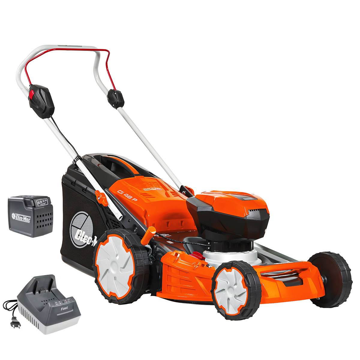 Gi 48 P con batteria Bi 5,0 OM e caricabatterie FAST CRG | Oleo-Mac
