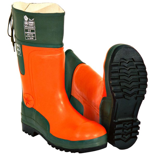 Botas de forestal con protección anticortes de motosierra Botas de forestal con protección anticortes de motosierra