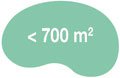 <700 m² <700 m²