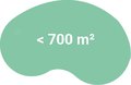 <700 m² <700 m²